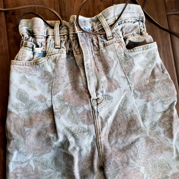 GANNI X LEVIS collab rose print baggy jeans - Picture 5 of 15